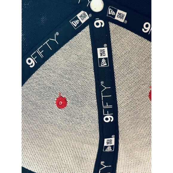 Dude Perfect - New Era - 9FIFTY - Snapback Hat Navy Red Adjustable Cap Official - Picture 10 of 10